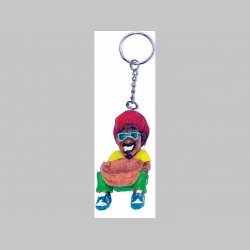 Rastaman - Rastafari kľúčenka 3D vyrezávaná, materiál 100% polyresin